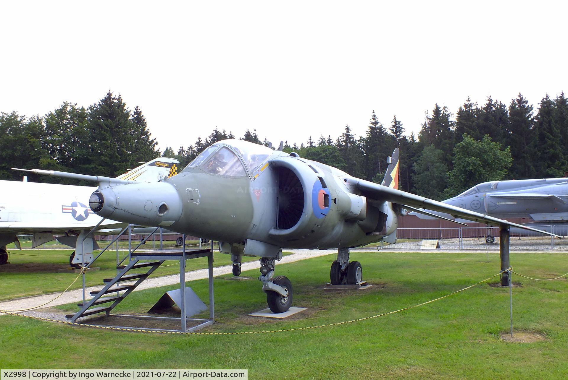 XZ998, 1982 Hawker Siddeley Harrier GR.3 C/N 712221, Hawker Siddeley Harrier GR3 at the Flugausstellung P. Junior, Hermeskeil