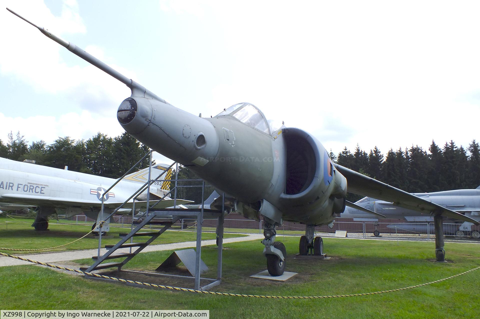 XZ998, 1982 Hawker Siddeley Harrier GR.3 C/N 712221, Hawker Siddeley Harrier GR3 at the Flugausstellung P. Junior, Hermeskeil