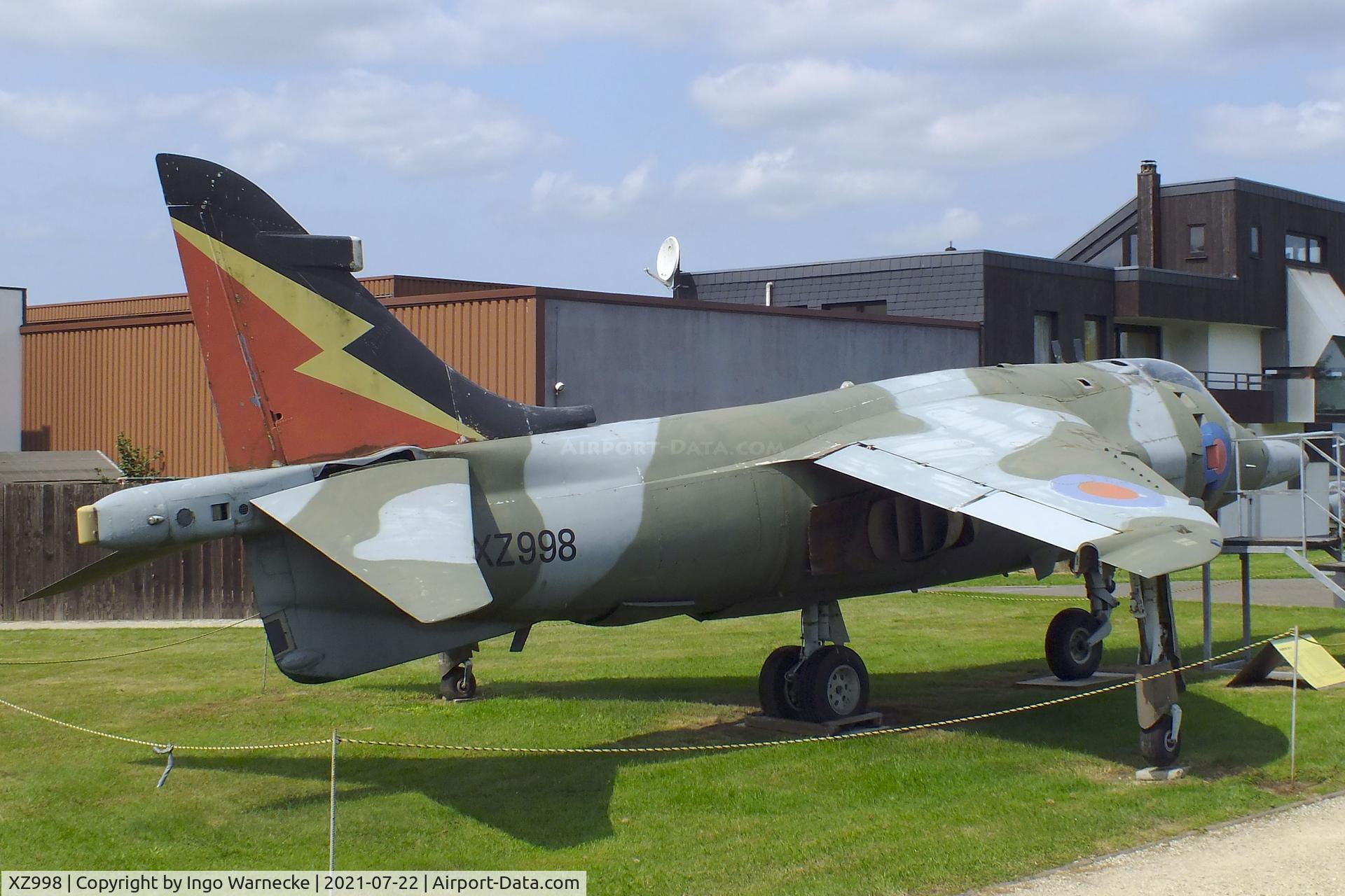 XZ998, 1982 Hawker Siddeley Harrier GR.3 C/N 712221, Hawker Siddeley Harrier GR3 at the Flugausstellung P. Junior, Hermeskeil