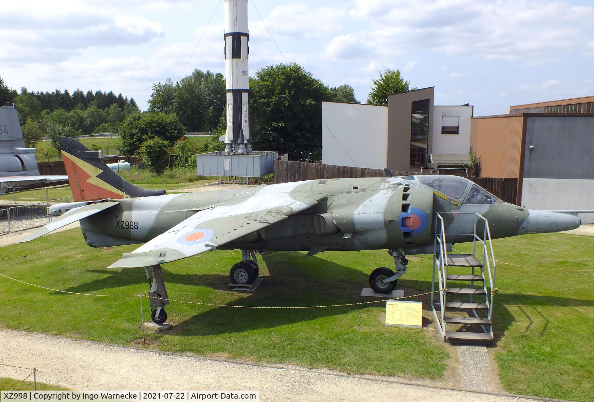 XZ998, 1982 Hawker Siddeley Harrier GR.3 C/N 712221, Hawker Siddeley Harrier GR3 at the Flugausstellung P. Junior, Hermeskeil