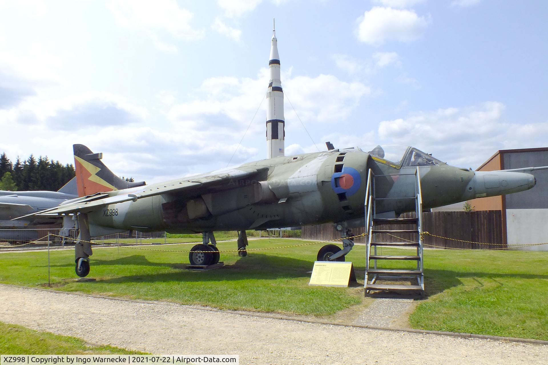 XZ998, 1982 Hawker Siddeley Harrier GR.3 C/N 712221, Hawker Siddeley Harrier GR3 at the Flugausstellung P. Junior, Hermeskeil