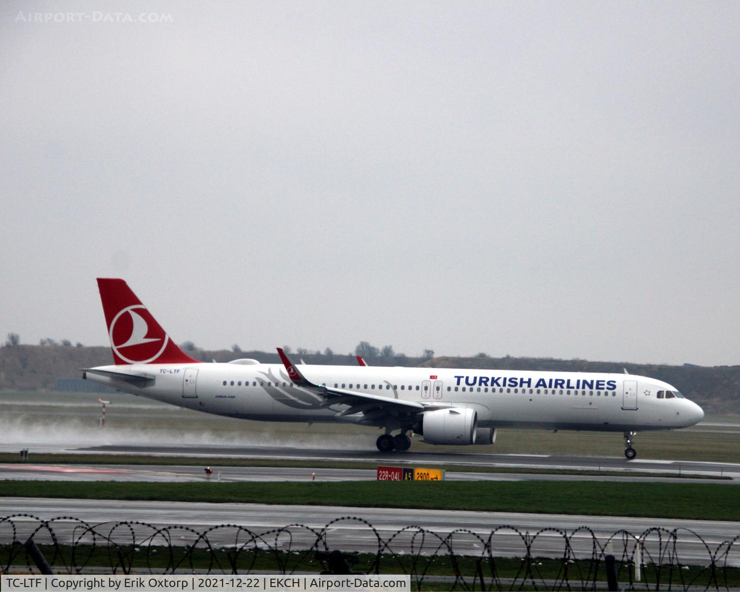 TC-LTF, 2021 Airbus A321-271NX C/N 10346, Taking off rw 22R