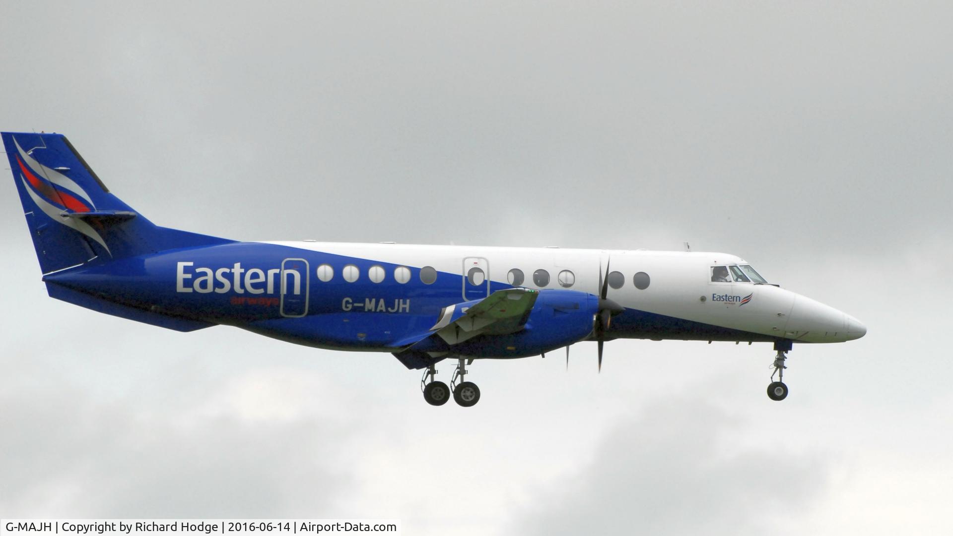 G-MAJH, 1993 British Aerospace Jetstream 41 C/N 41010, On finals at RAF Coningsby.