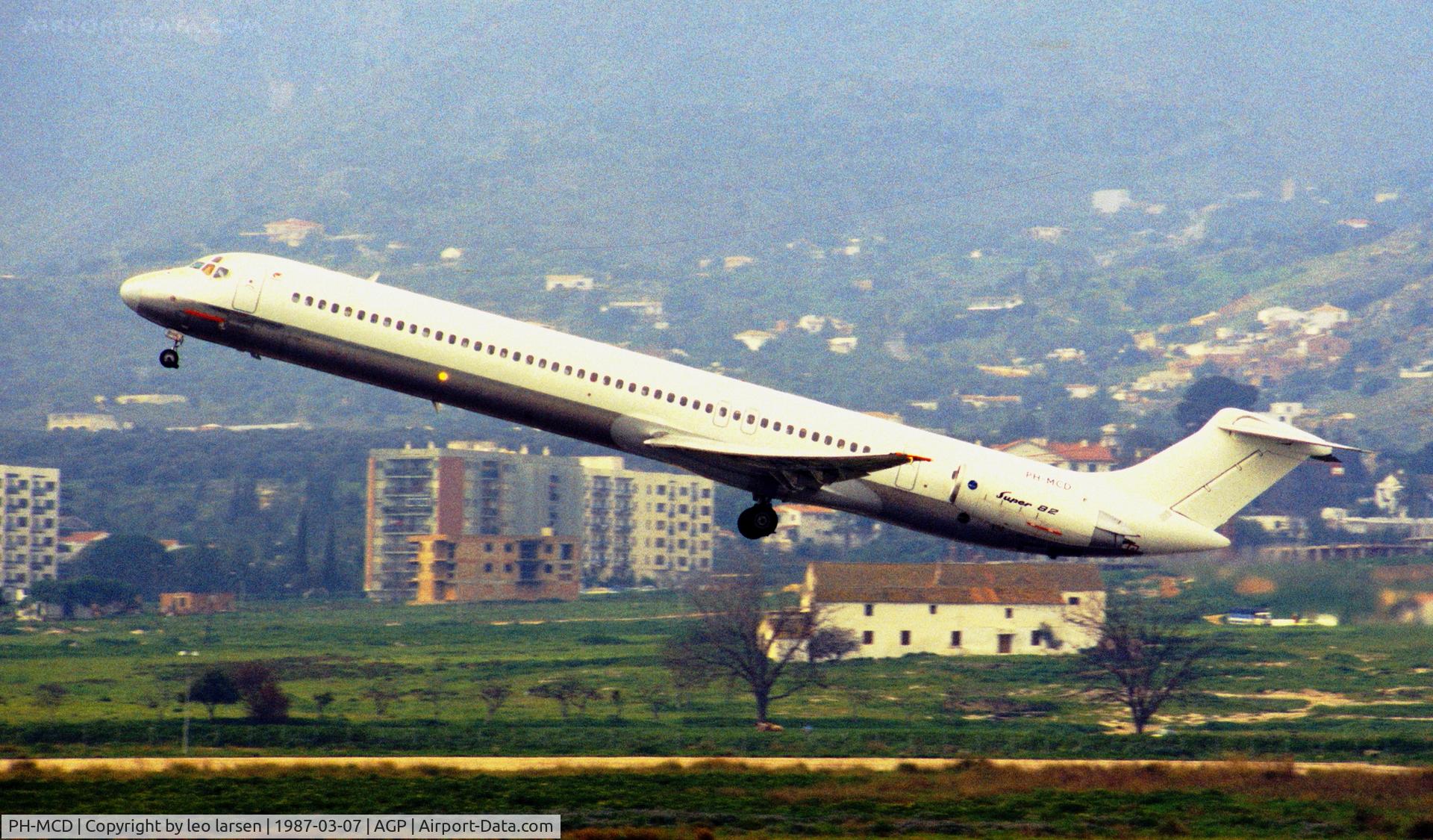 PH-MCD, 1983 McDonnell Douglas MD-82 (DC-9-82) C/N 48022, Malaga 7.3.1987