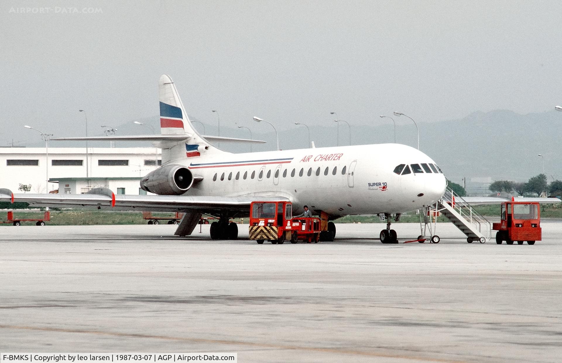 F-BMKS, 1964 Sud Aviation SE-210 Caravelle 10B3 Super B C/N 181, Malaga 7.3.1987