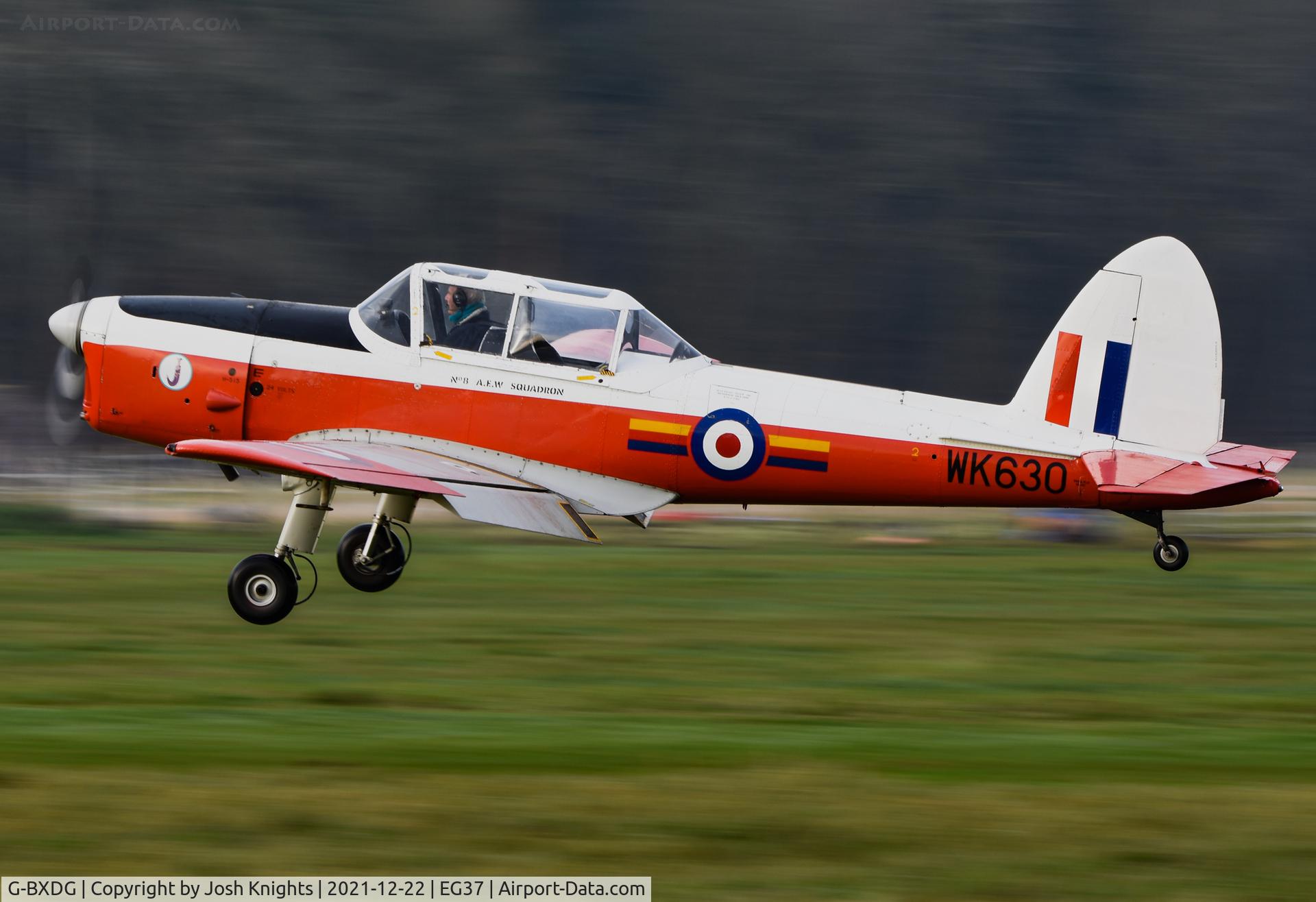 G-BXDG, 1950 De Havilland DHC-1 Chipmunk T.10 C/N C1/0644, Performing Low Approach.