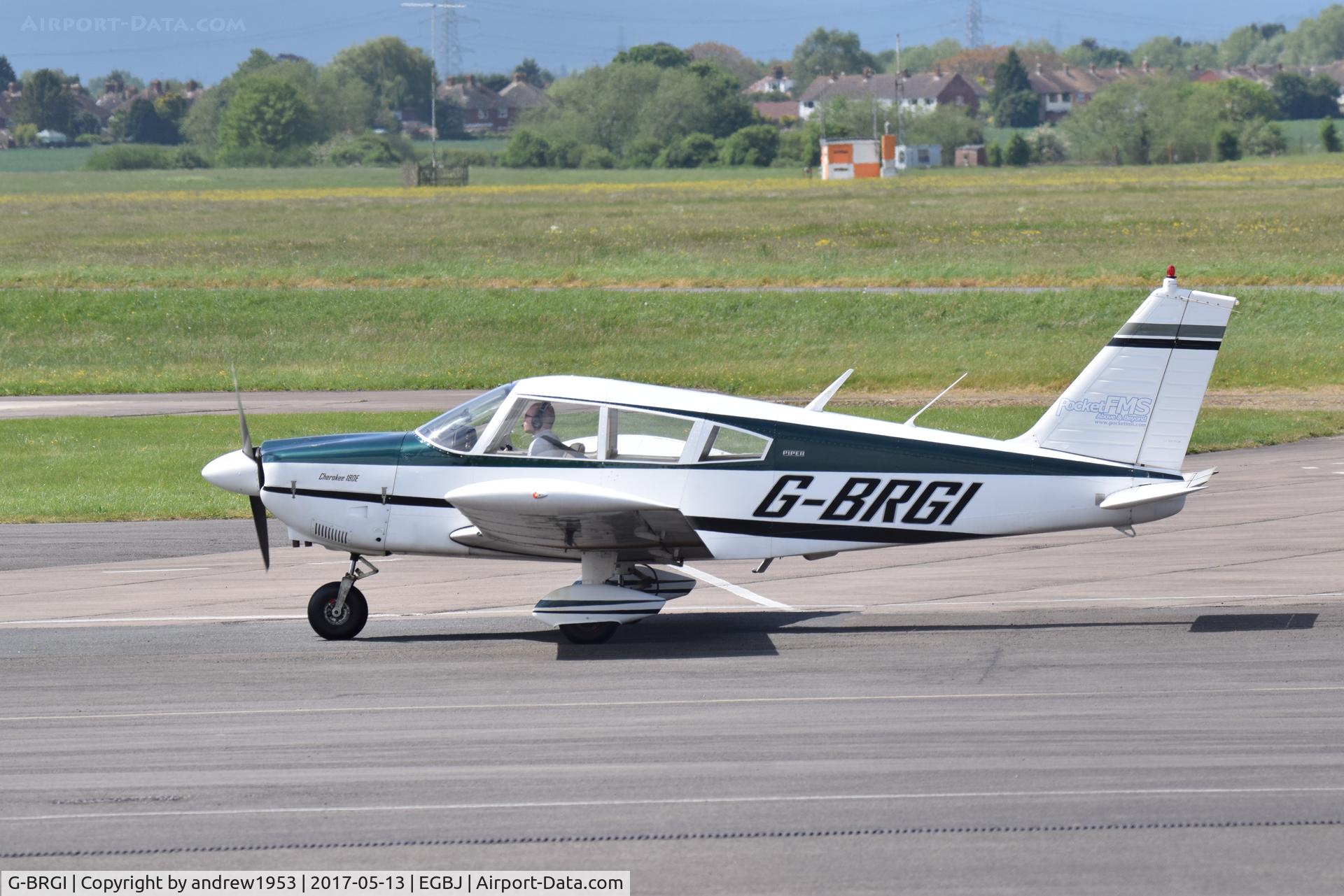 G-BRGI, 1969 Piper PA-28-180 Cherokee C/N 28-5827, G-BRGI at Gloucestershire Airport.