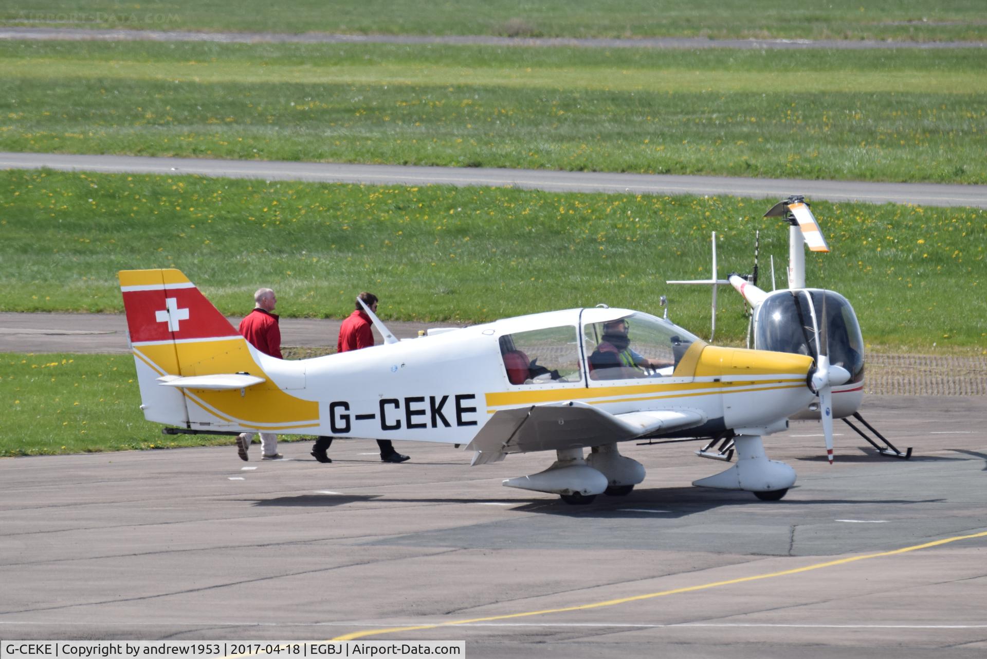 G-CEKE, 1974 Robin DR-400-180 Regent Regent C/N 943, G-CEKE at Gloucestershire Airport.