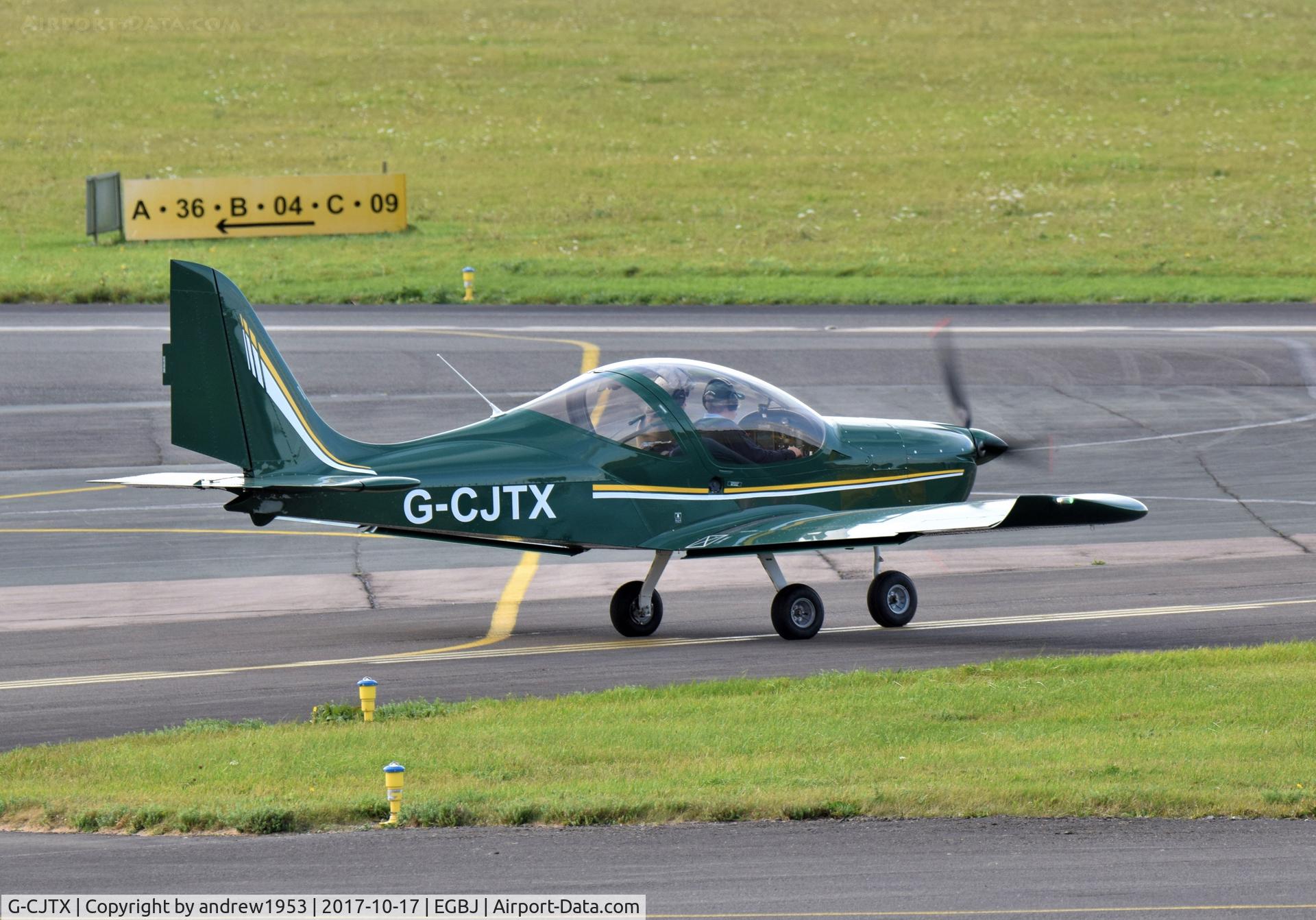 G-CJTX, 2016 Evektor EV-97 Eurostar SL C/N 2016-4238, G-CJTX at Gloucestershire Airport.
