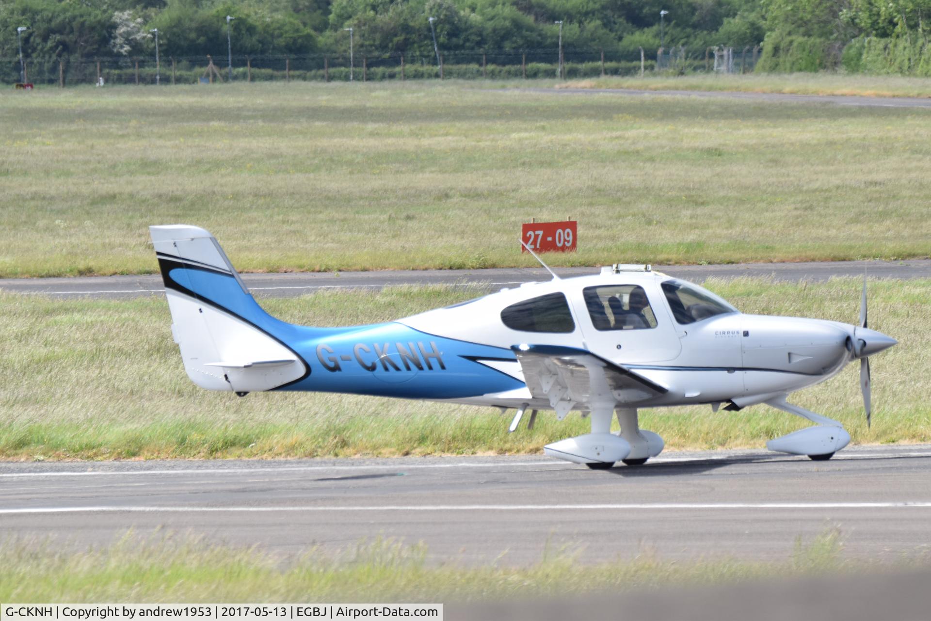 G-CKNH, 2013 Cirrus SR22T C/N 0523, G-CKNH at Gloucestershire Airport.
