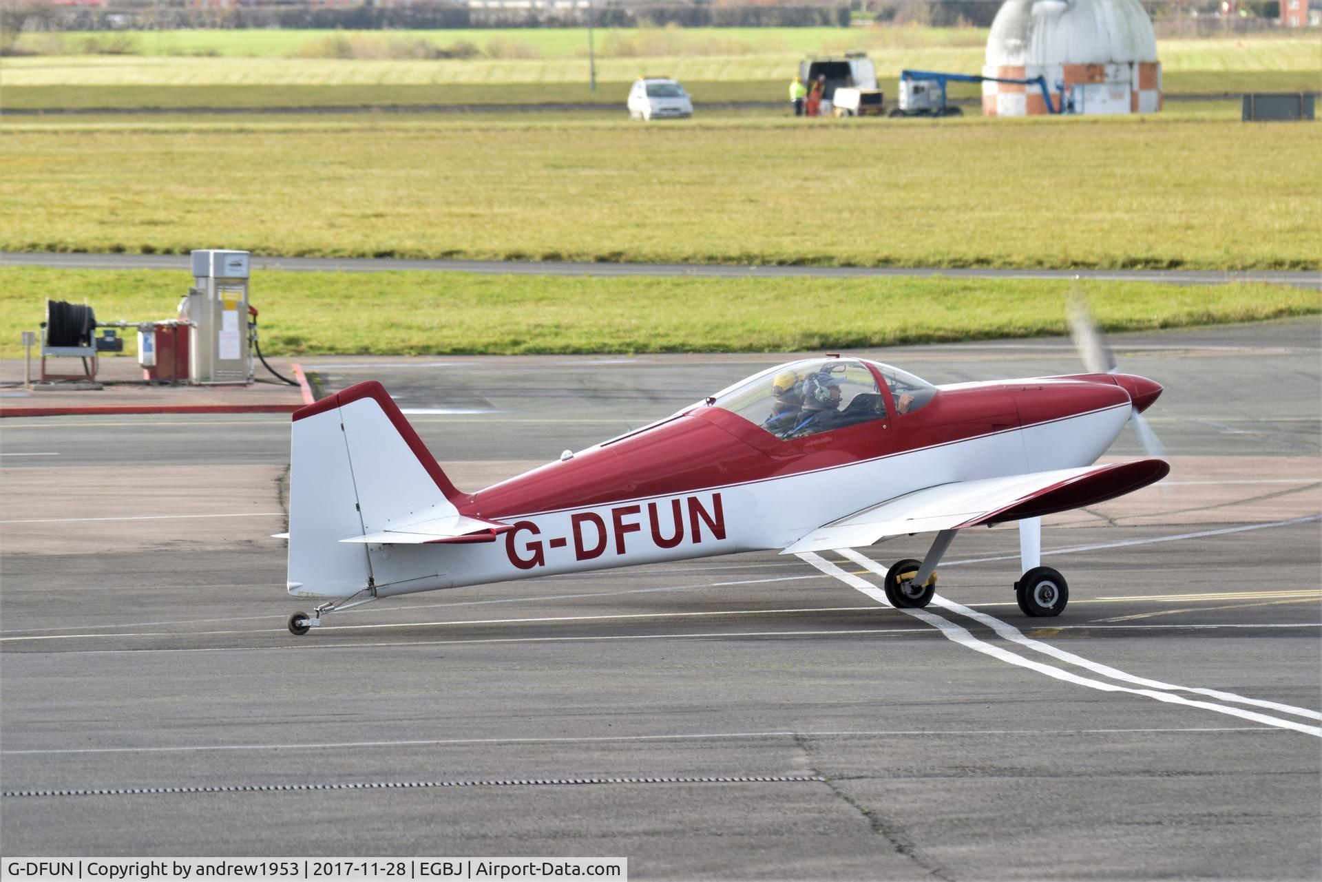 G-DFUN, 2006 Vans RV-6 C/N PFA 181A-13191, G-DFUN at Gloucestershire Airport.