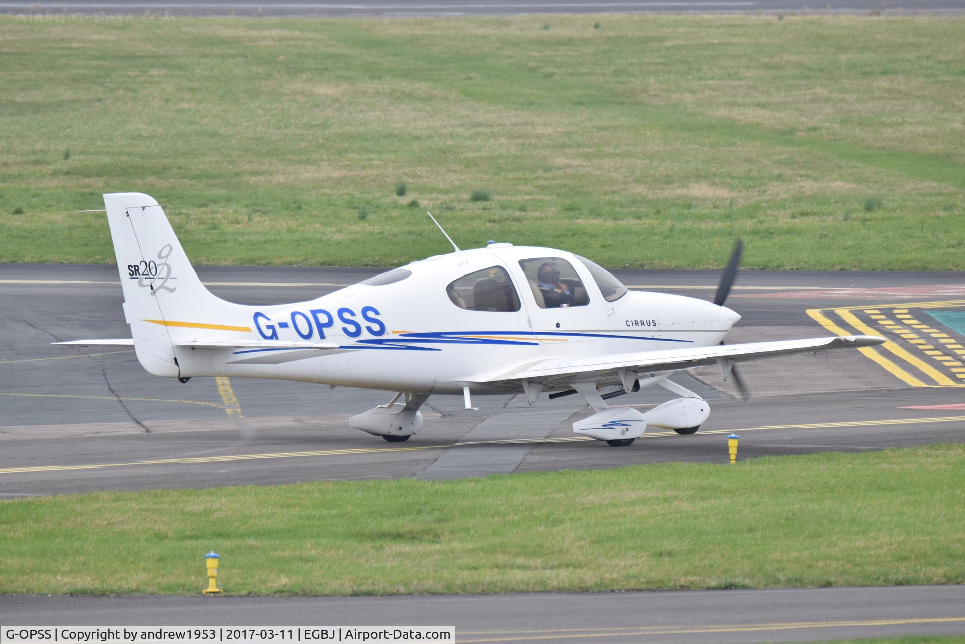 G-OPSS, 2004 Cirrus SR20 G2 C/N 1458, G-OPSS at Gloucestershire Airport.