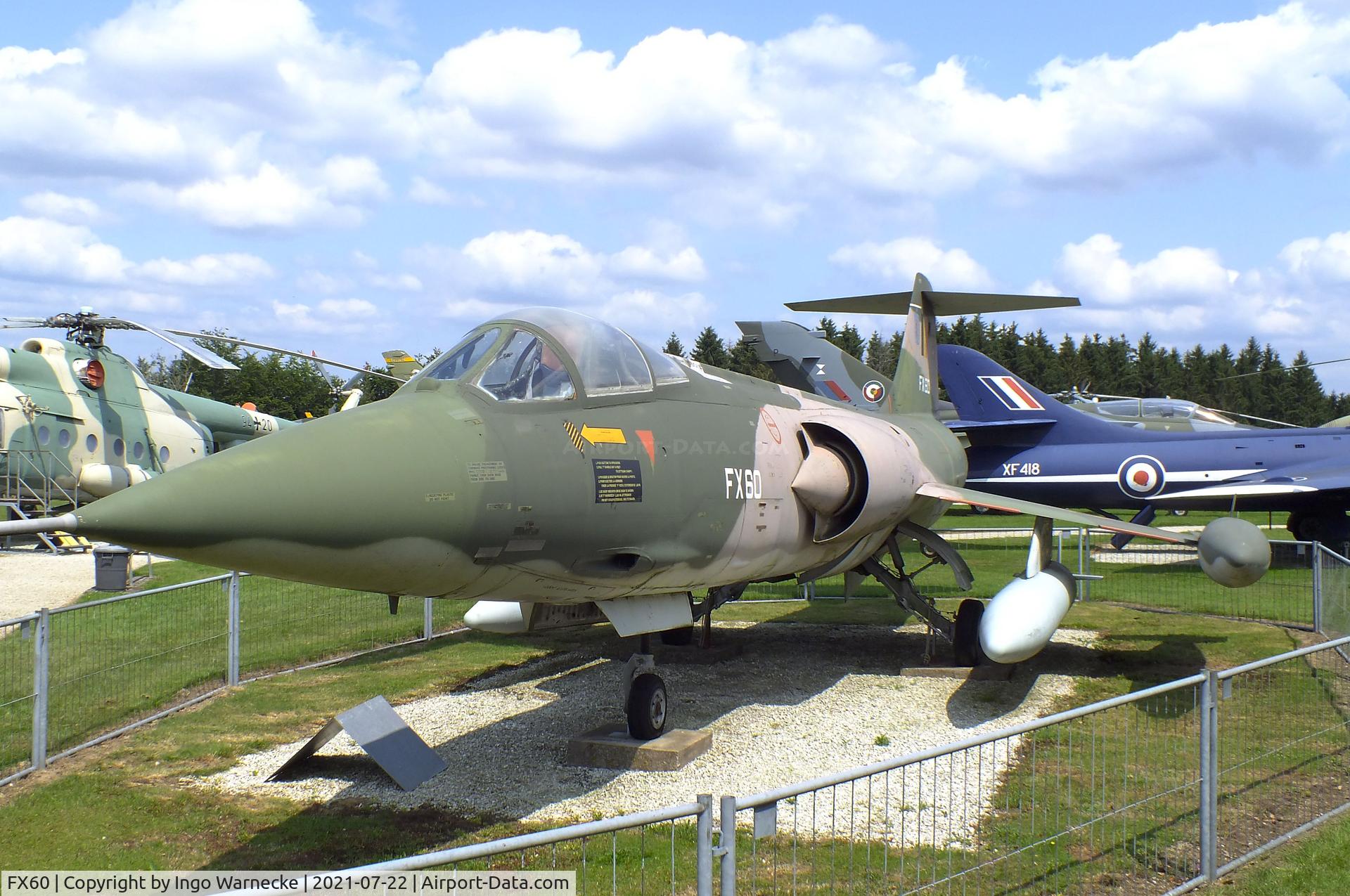 FX60, Lockheed F-104G Starfighter C/N 683-9103, Lockheed F-104G Starfighter at the Flugausstellung P. Junior, Hermeskeil