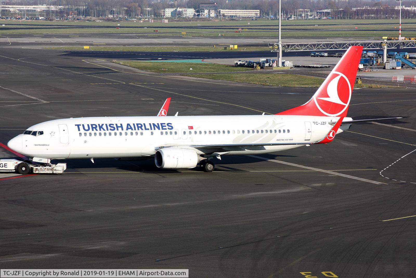 TC-JZF, 2016 Boeing 737-8F2 C/N 60027, at spl
