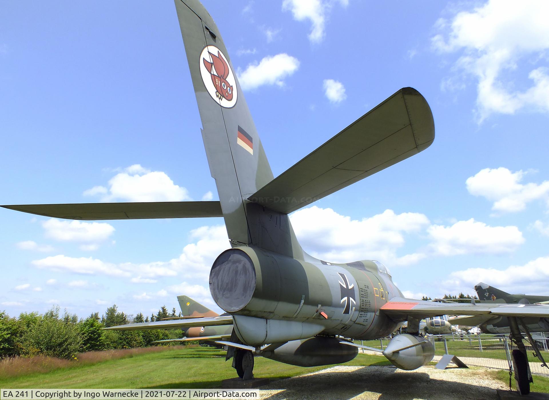EA 241, 1952 Republic RF-84F Thunderflash C/N Not found 52-7377, Republic RF-84F Thunderflash at the Flugausstellung P. Junior, Hermeskeil