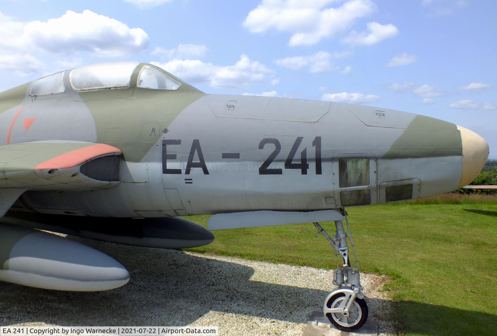 EA 241, 1952 Republic RF-84F Thunderflash C/N Not found 52-7377, Republic RF-84F Thunderflash at the Flugausstellung P. Junior, Hermeskeil
