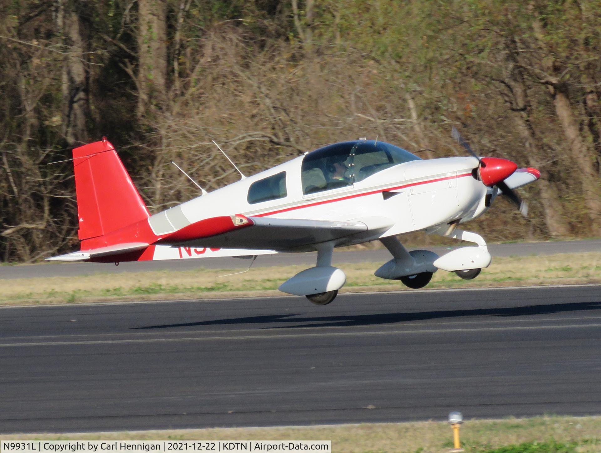 N9931L, 1973 Grumman American AA-1B Trainer C/N AA1B-0231, Doing touch and go's on runway 14