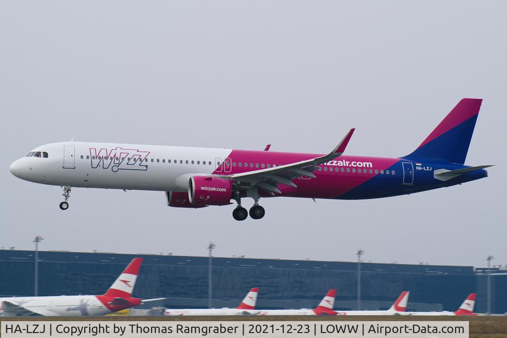 HA-LZJ, 2021 Airbus A321-271NX C/N 10616, Wizzair Airbus A321Neo
