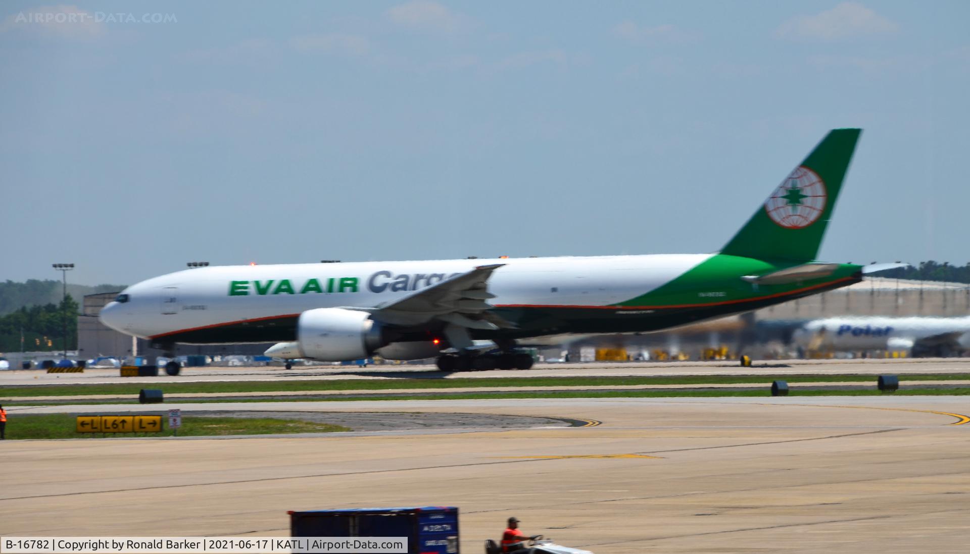 B-16782, 2018 Boeing 777-F5E C/N 62825, Takeoff roll Atlanta