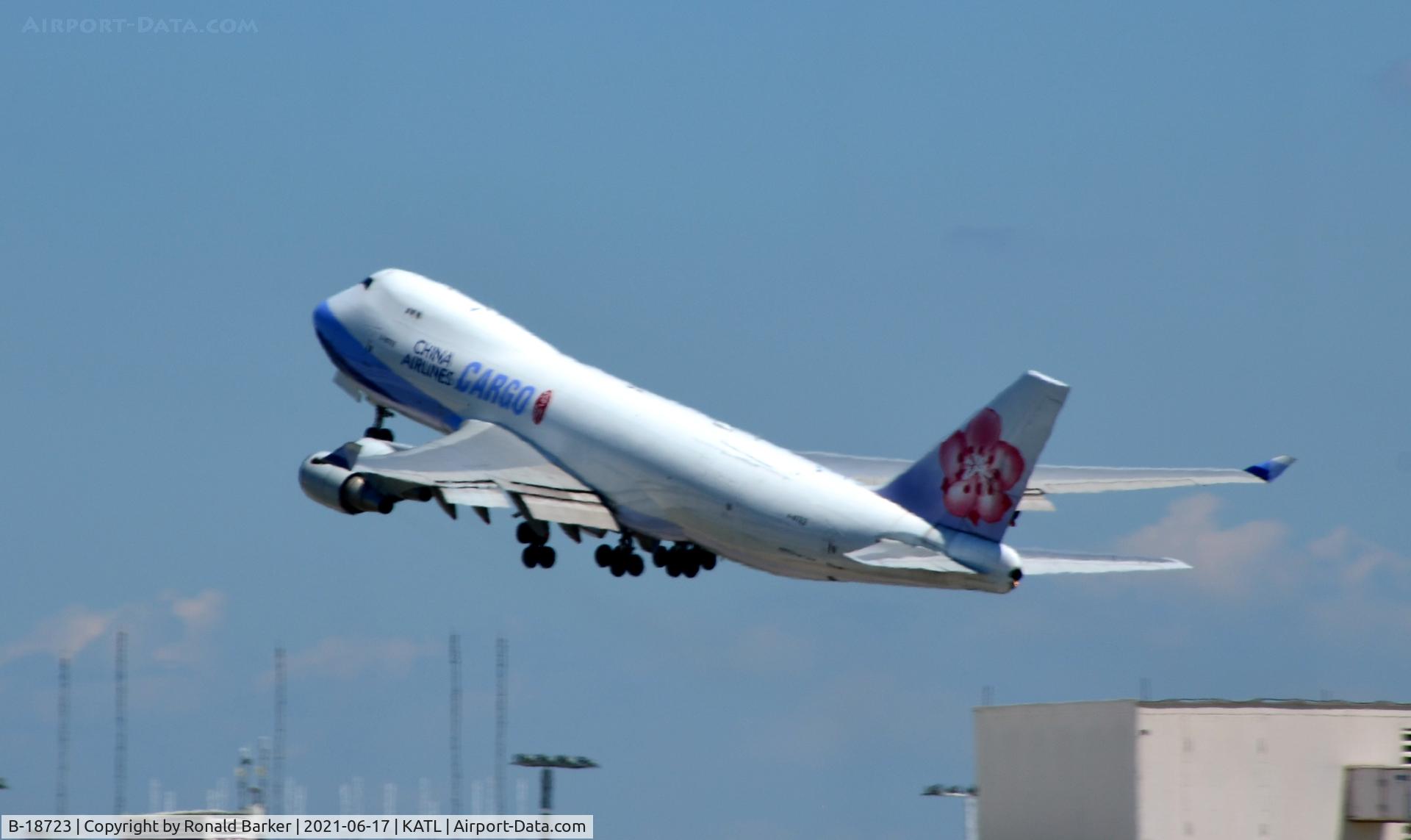 B-18723, 2006 Boeing 747-409F C/N 34266, Takeoff Atlanta