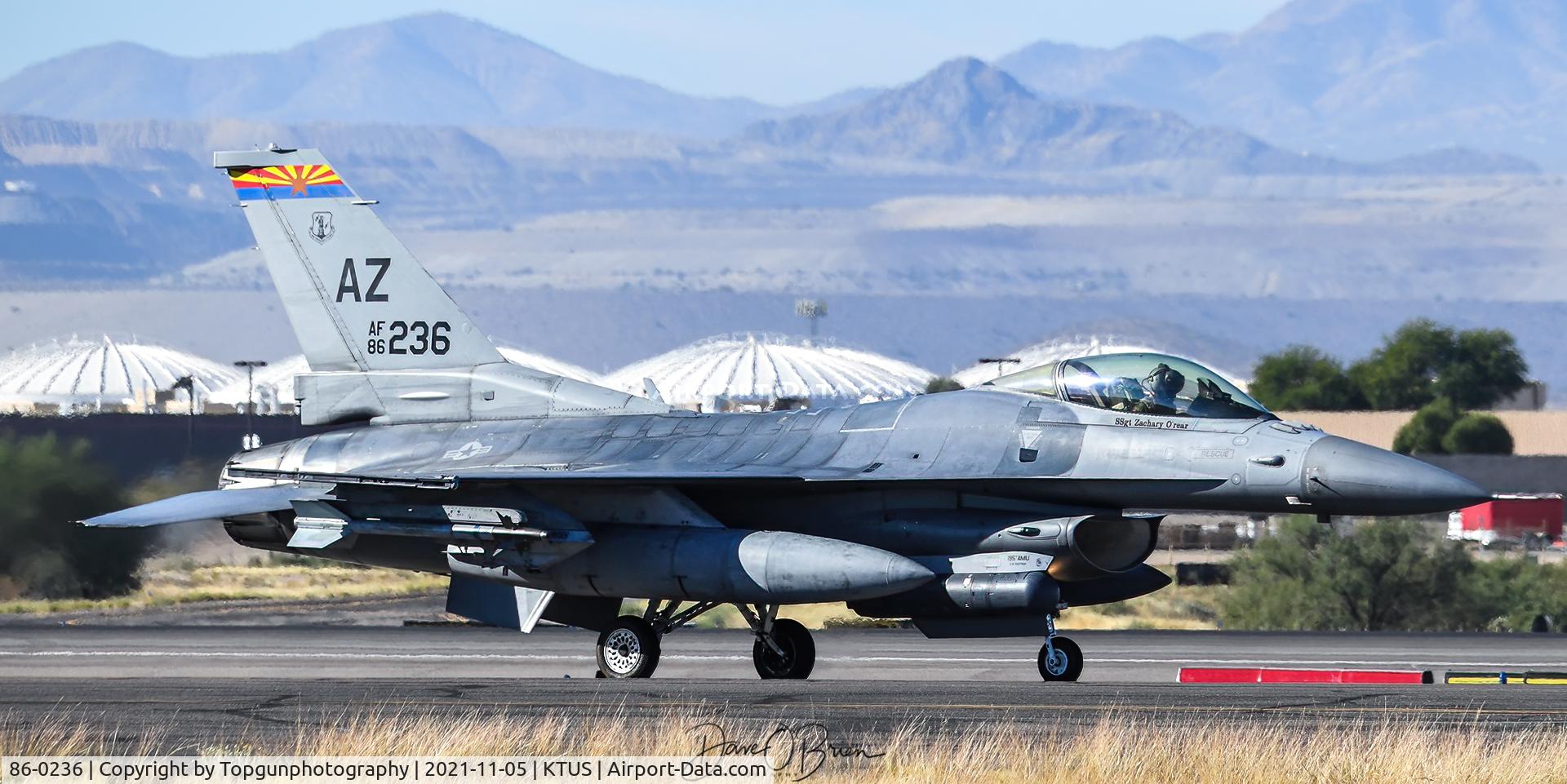 86-0236, General Dynamics F-16C Fighting Falcon C/N 5C-342, now with the 195th FS, AZ ANG.