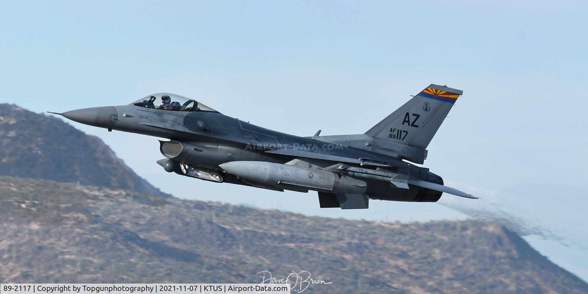 89-2117, 1989 General Dynamics F-16CM Fighting Falcon C/N 1C-270, ROCKET21 blasting off