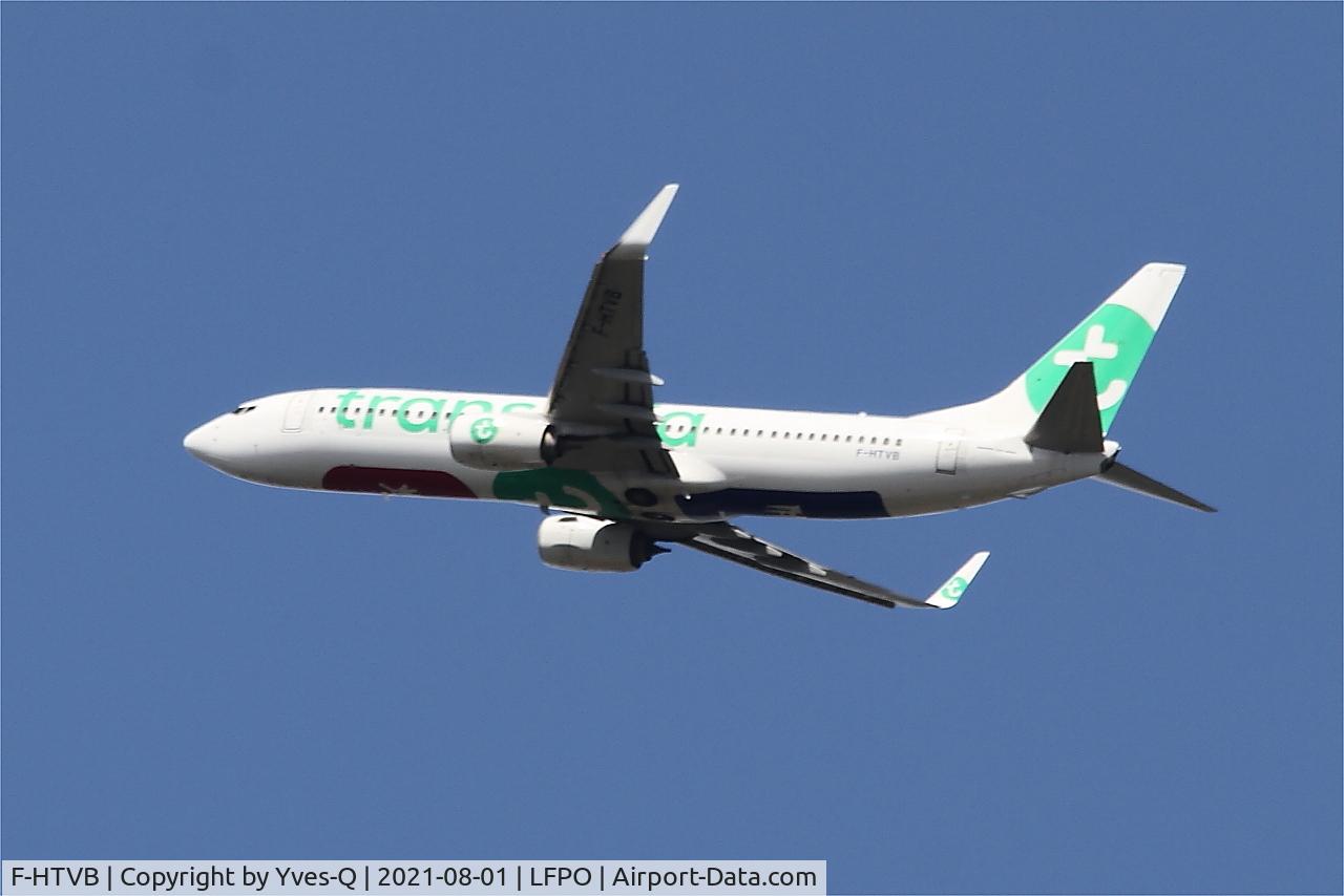F-HTVB, 2016 Boeing 737-8K2 C/N 62161, Boeing 737-8K2, Climbing from rwy 24, Paris Orly airport (LFPO-ORY)