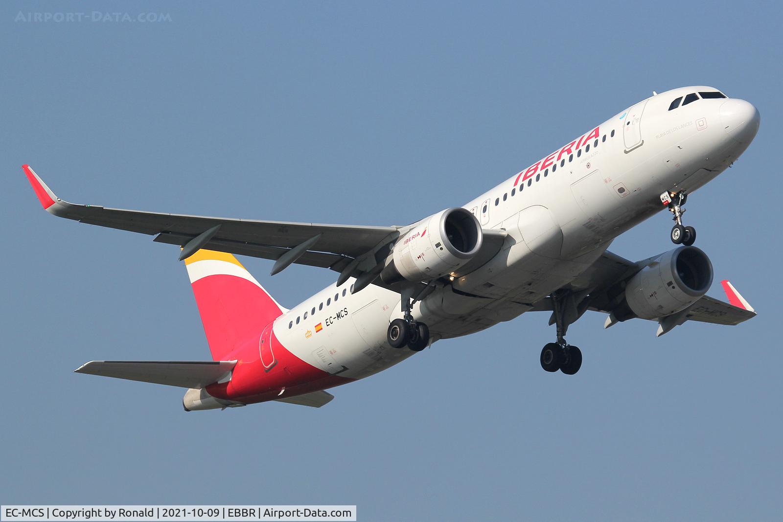 EC-MCS, 2014 Airbus A320-214 C/N 6244, at bru