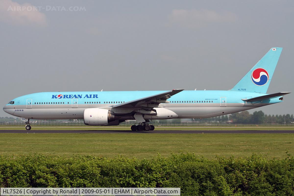 HL7526, 1988 Boeing 777-2B5/ER C/N 27947, at spl