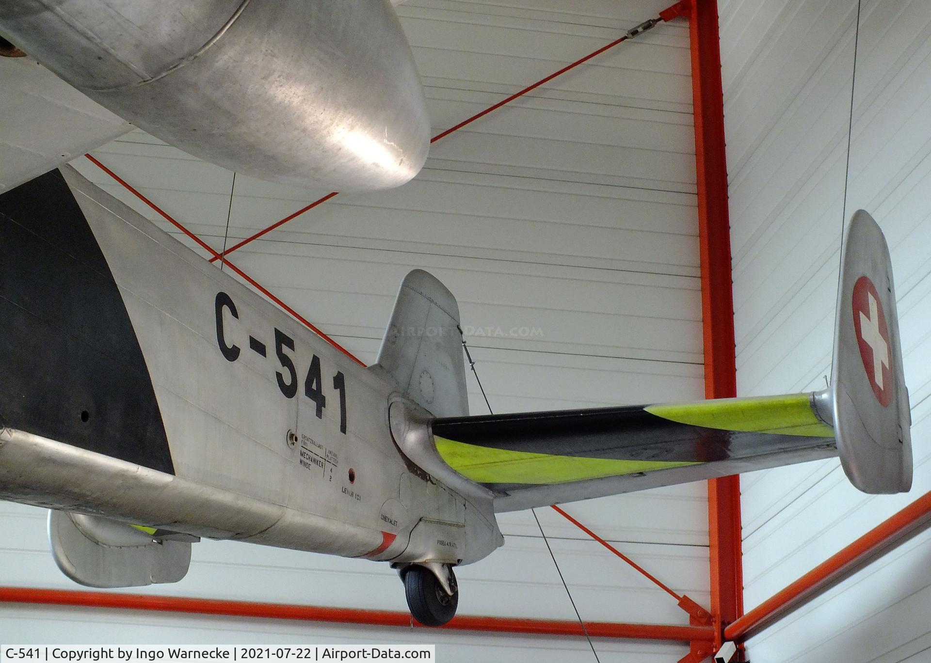 C-541, EKW C-3605 C/N 321, Eidgenössisches Flugzeugwerk (F+W) Emmen C-3605 Schlepp at the Flugausstellung P. Junior, Hermeskeil