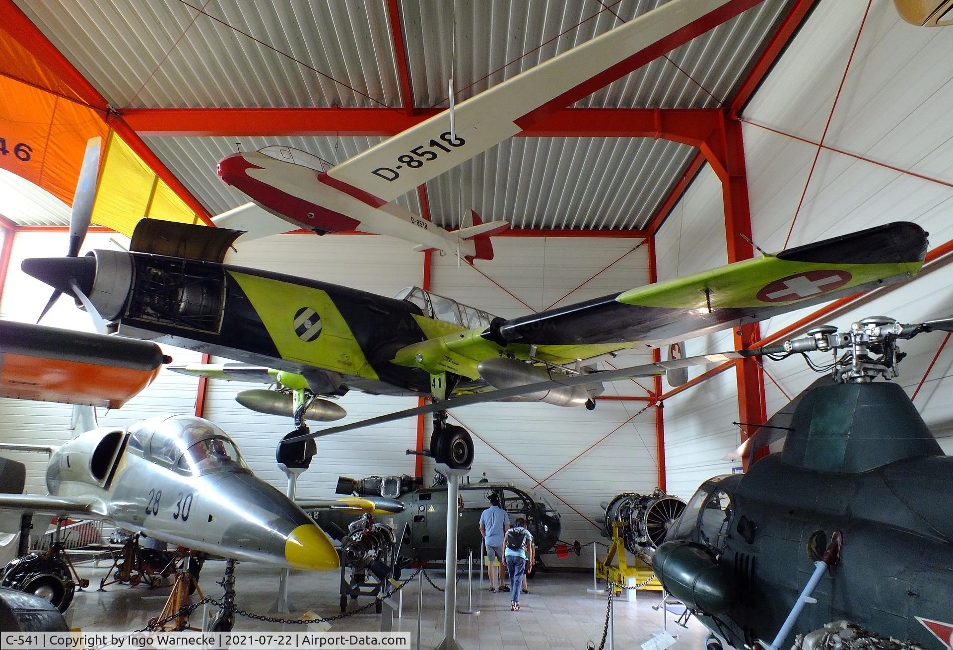 C-541, EKW C-3605 C/N 321, Eidgenössisches Flugzeugwerk (F+W) Emmen C-3605 Schlepp at the Flugausstellung P. Junior, Hermeskeil