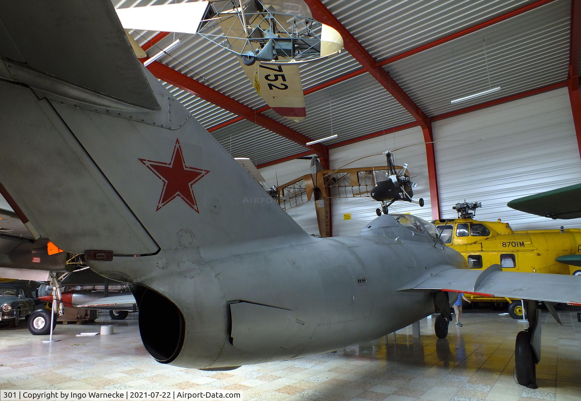 301, Mikoyan-Gurevich MiG-15UTI C/N 1A3501, Mikoyan i Gurevich MiG-15UTI MIDGET at the Flugausstellung P. Junior, Hermeskeil