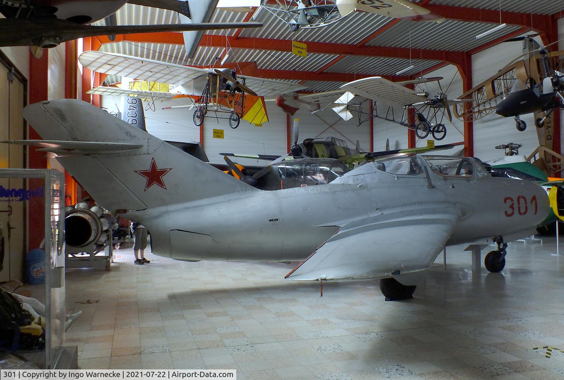 301, Mikoyan-Gurevich MiG-15UTI C/N 1A3501, Mikoyan i Gurevich MiG-15UTI MIDGET at the Flugausstellung P. Junior, Hermeskeil