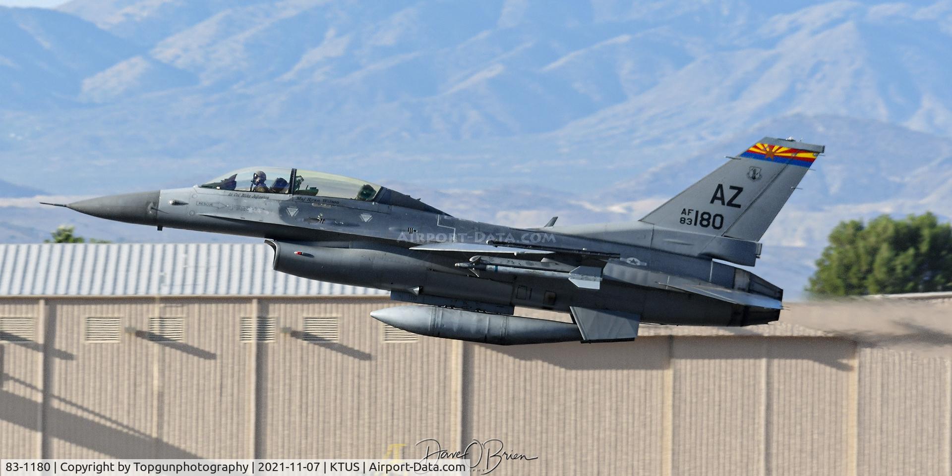 83-1180, 1984 General Dynamics F-16D Fighting Falcon C/N 5D-7, 195th FS