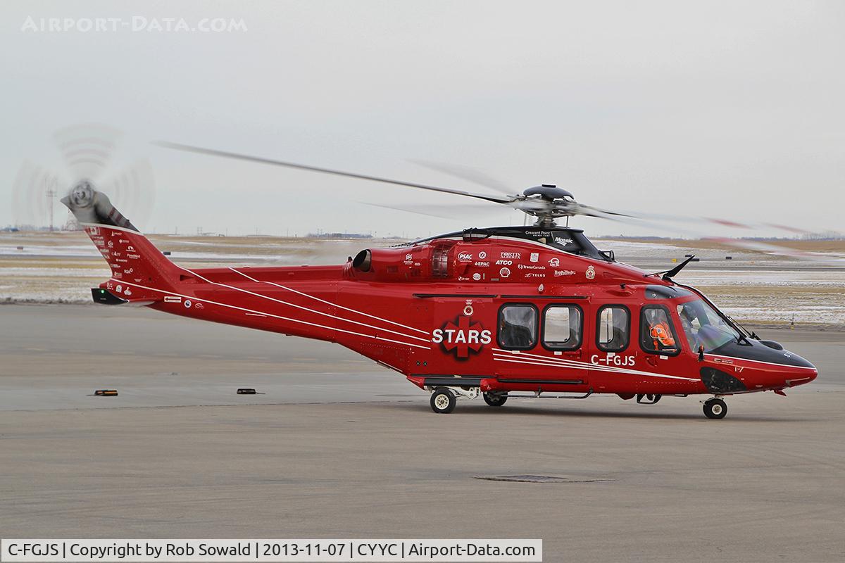 C-FGJS, 2012 AgustaWestland AW-139 C/N 41314, Saw this STARS AW-139 at CYYC on November 7 2013.
