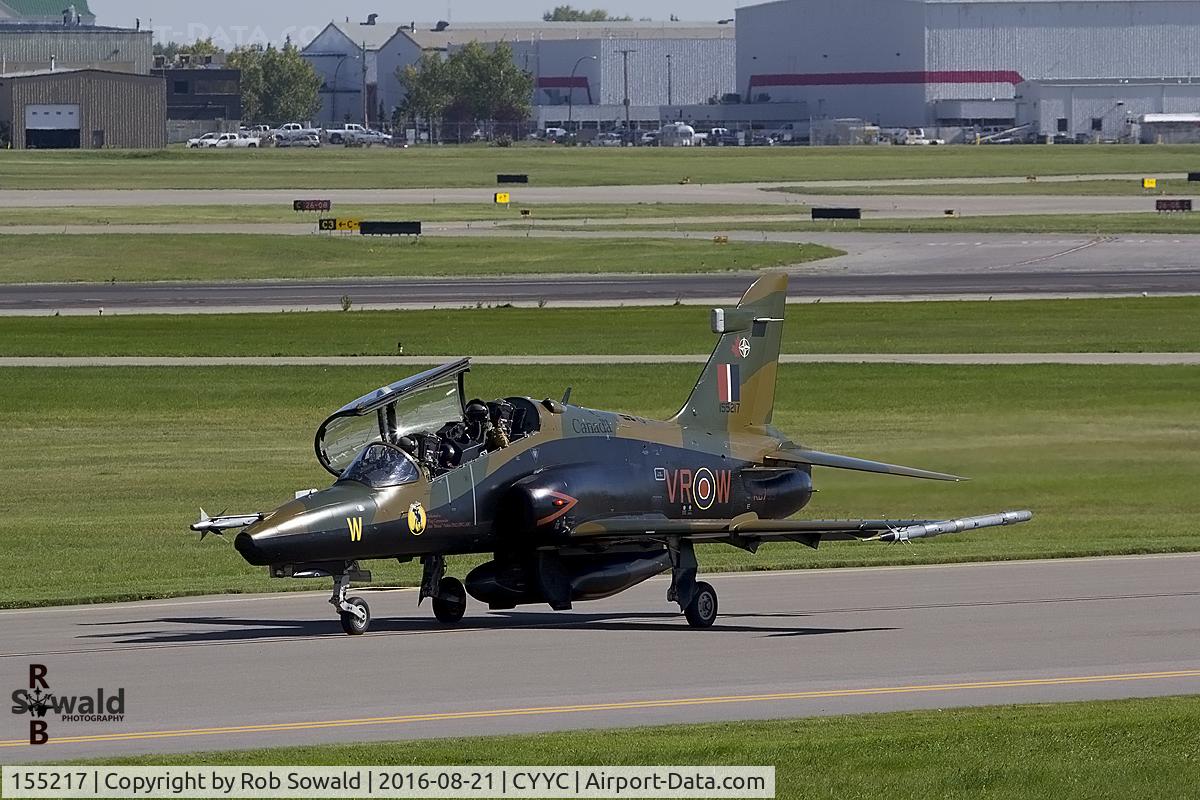 155217, 2001 BAe Systems CT-155 Hawk C/N IT025/711, Ready to leave CYYC for Moose Jaw.