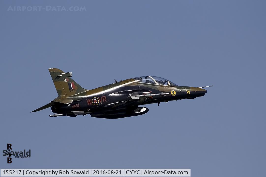 155217, 2001 BAe Systems CT-155 Hawk C/N IT025/711, Ready to leave CYYC for Moose Jaw.
