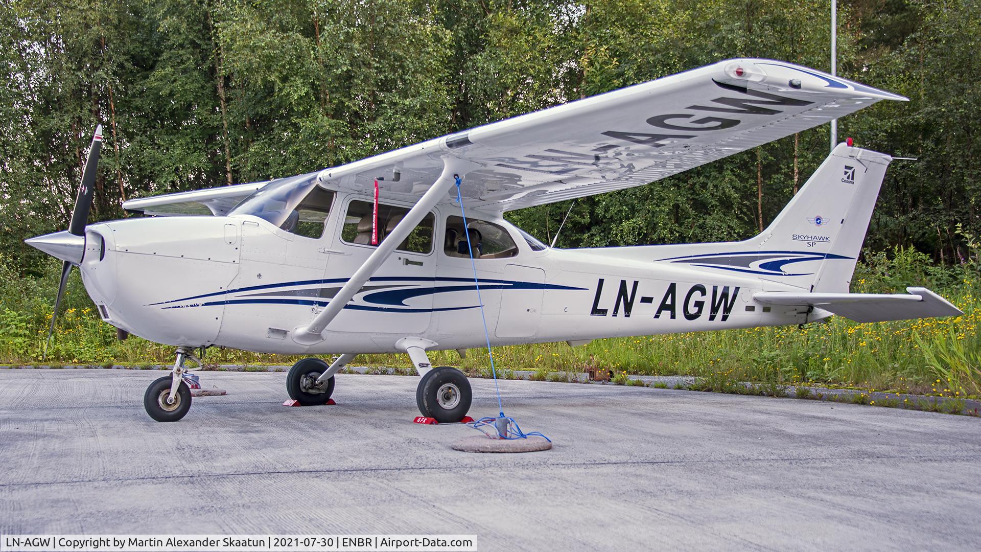 LN-AGW, 2005 Cessna 172S C/N 172S9793, Parked at the GA area.