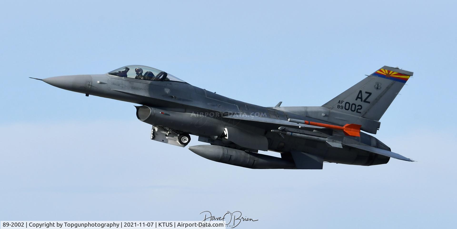 89-2002, 1990 General Dynamics F-16C Fighting Falcon C/N 1C-155, WARHAWK22
