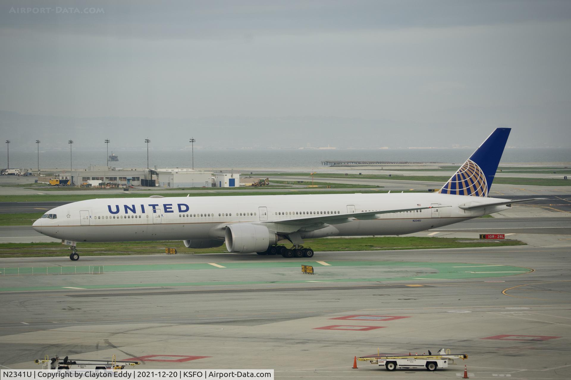 N2341U, 2017 Boeing 777-300/ER C/N 63721 / 1493, Pic taken from SkyTerrace SFO 2021.