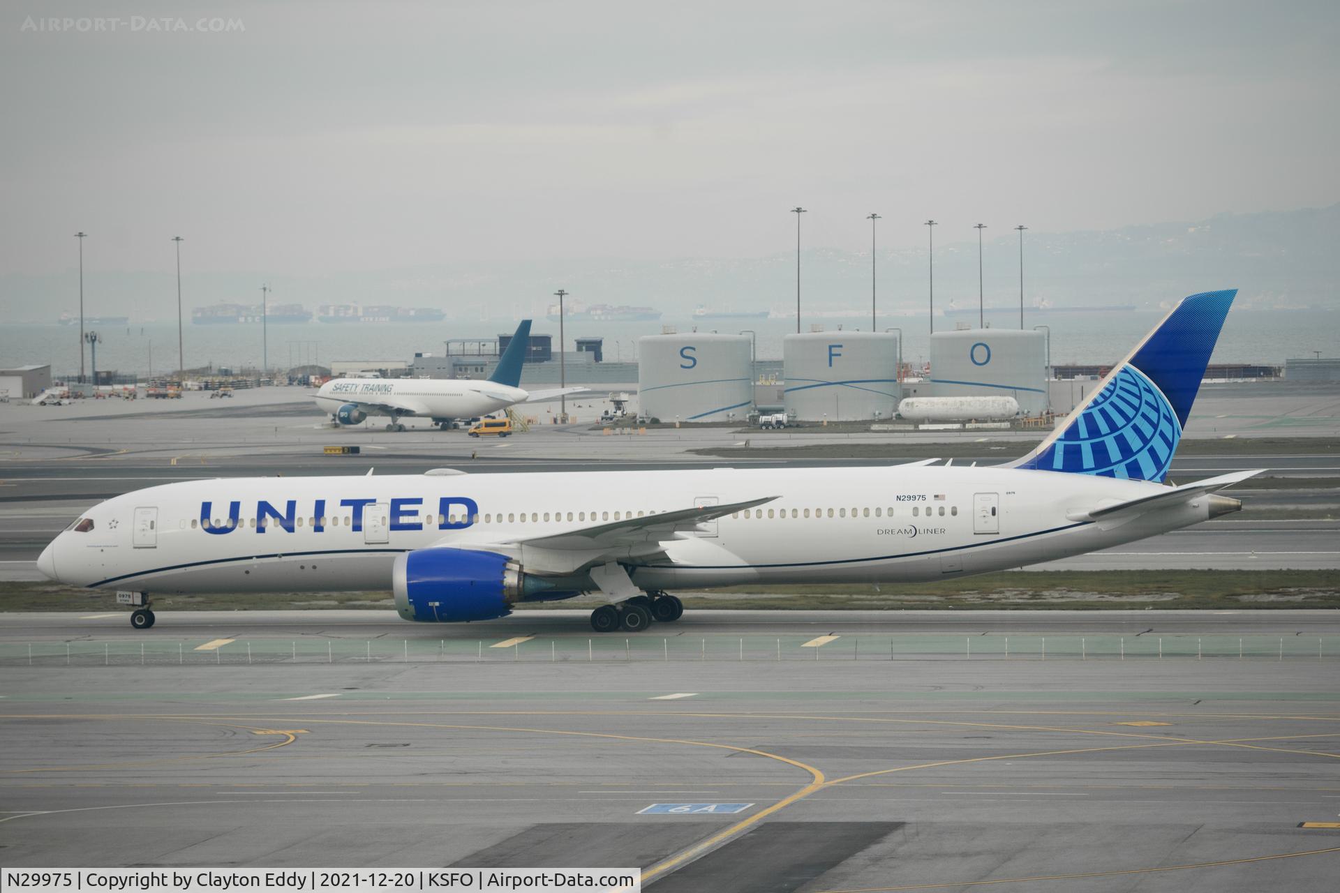 N29975, 2020 Boeing 787-9 Dreamliner C/N 66134, Pic taken from the SkyTerrace SFO 2021.