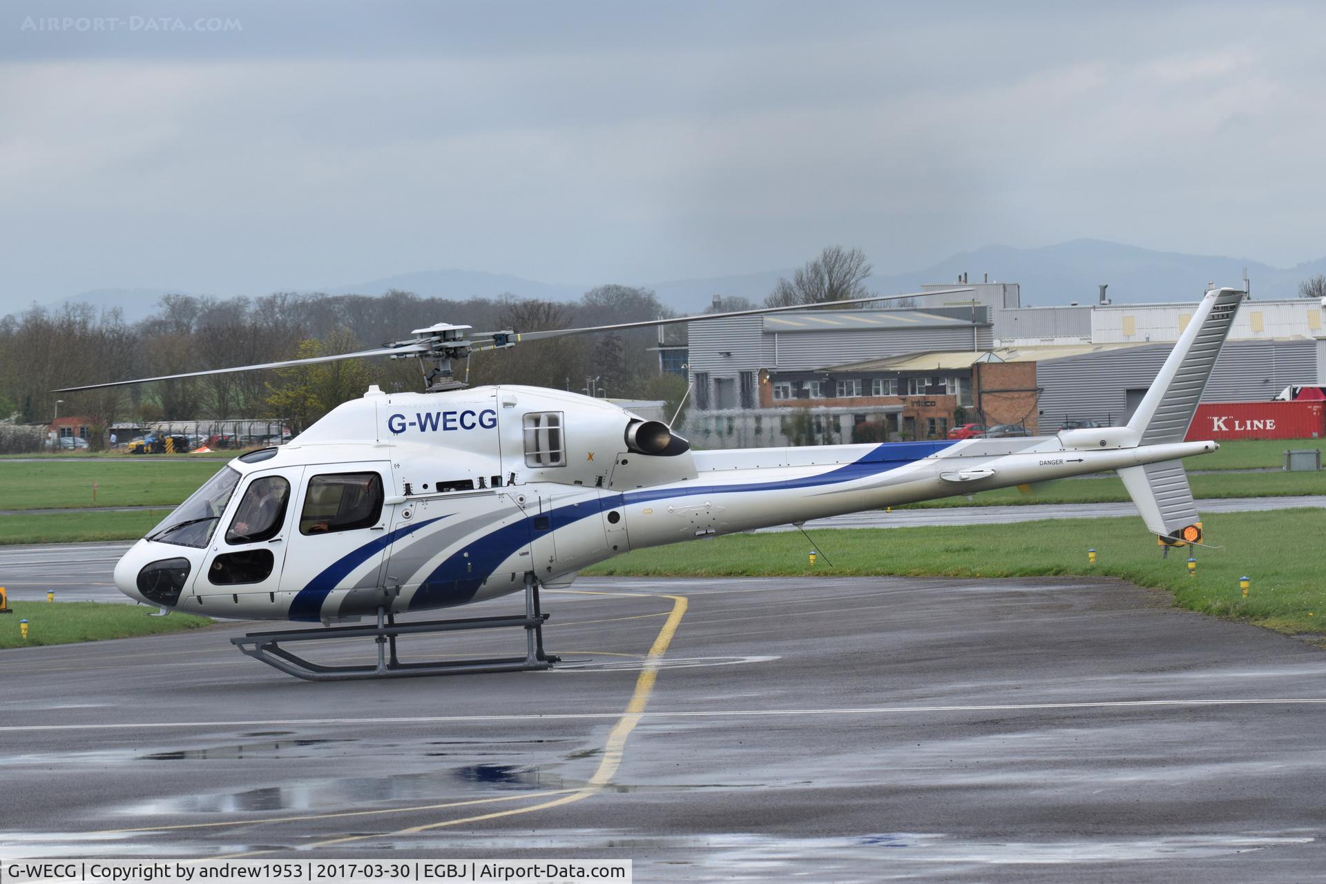 G-WECG, 2013 Eurocopter AS-355NP Ecureuil 2 C/N 5798, G-WECG at Gloucestershire Airport.