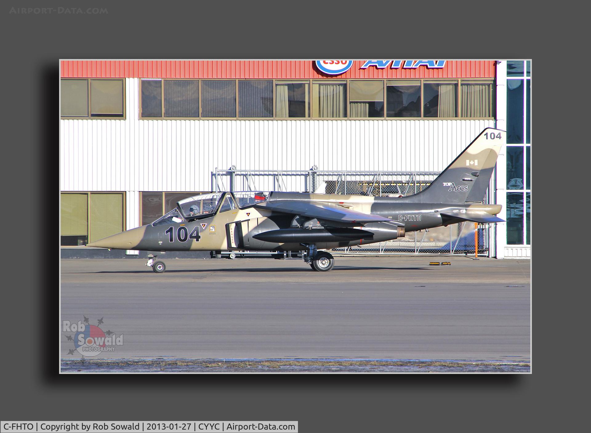 C-FHTO, 1981 Dassault-Dornier Alpha Jet A C/N 104, At the Esso Avitat ramp.