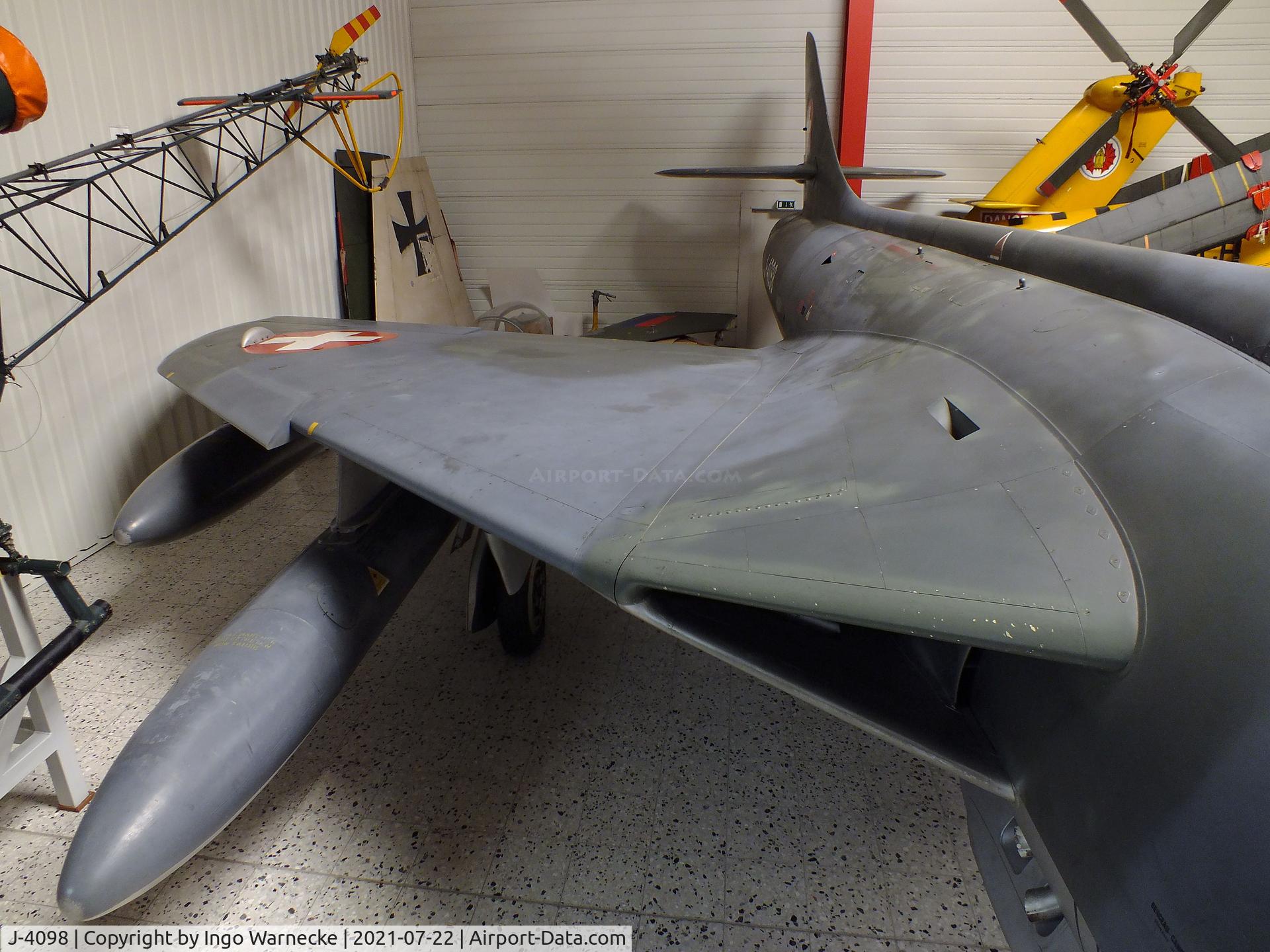 J-4098, Hawker Hunter F.58 C/N 41H-497465, Hawker Hunter F58 at the Flugausstellung P. Junior, Hermeskeil