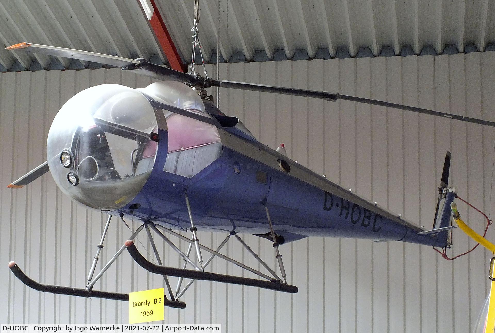 D-HOBC, 1961 Brantly B-2 C/N 93, Brantly B-2 at the Flugausstellung P. Junior, Hermeskeil