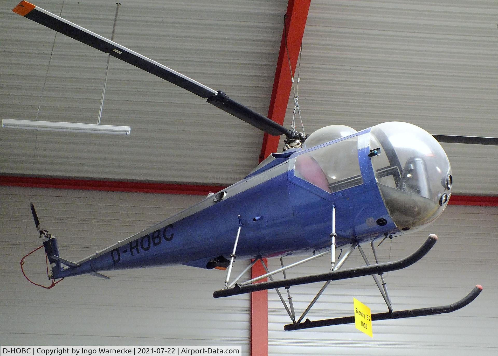 D-HOBC, 1961 Brantly B-2 C/N 93, Brantly B-2 at the Flugausstellung P. Junior, Hermeskeil