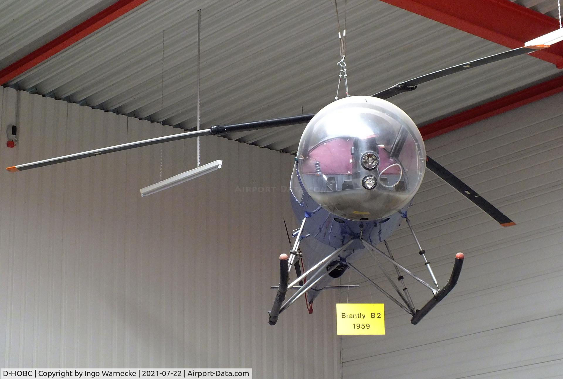 D-HOBC, 1961 Brantly B-2 C/N 93, Brantly B-2 at the Flugausstellung P. Junior, Hermeskeil