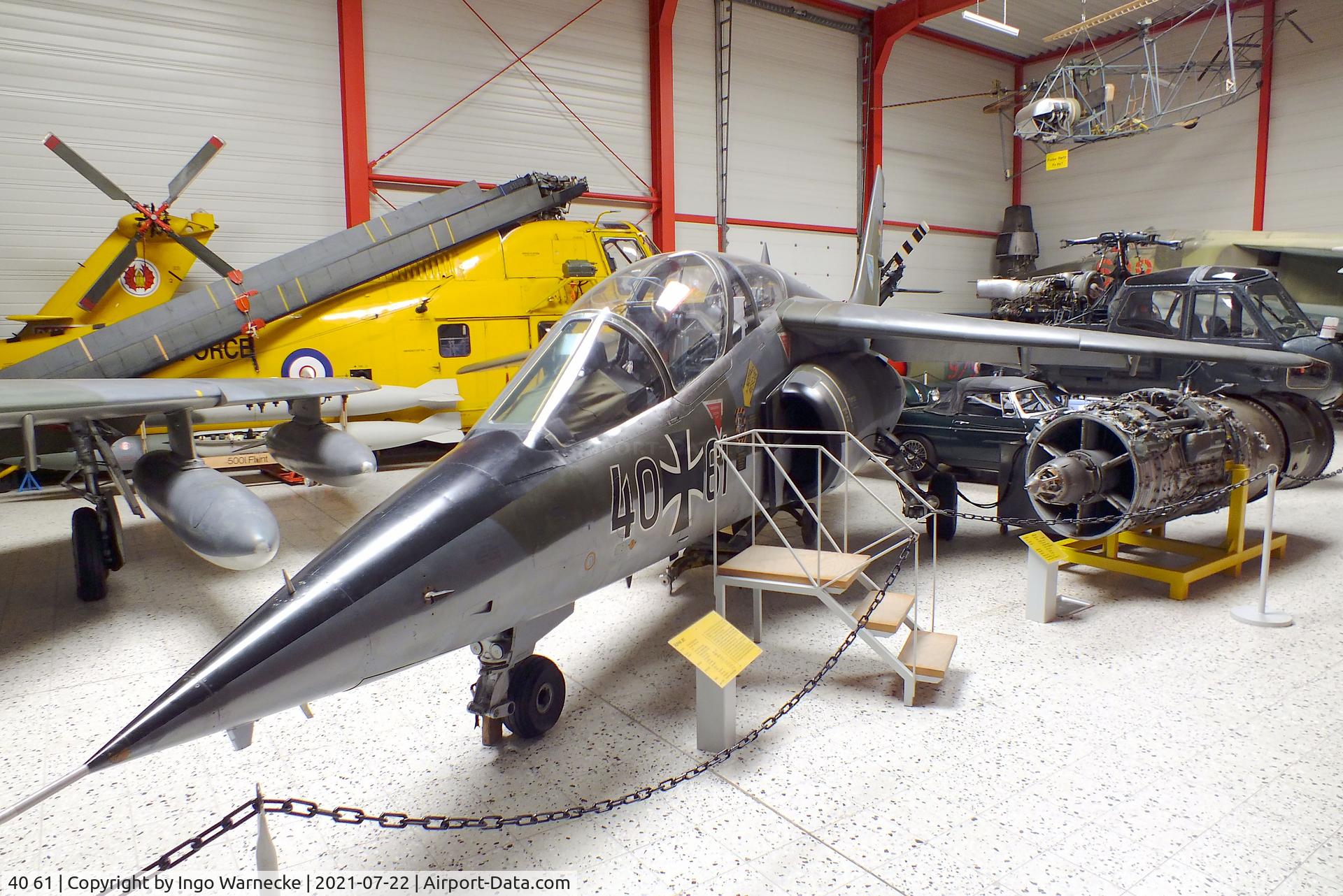 40 61, Dassault-Dornier Alpha Jet A C/N 0061, Dassault-Breguet/Dornier Alpha Jet A at the Flugausstellung P. Junior, Hermeskeil
