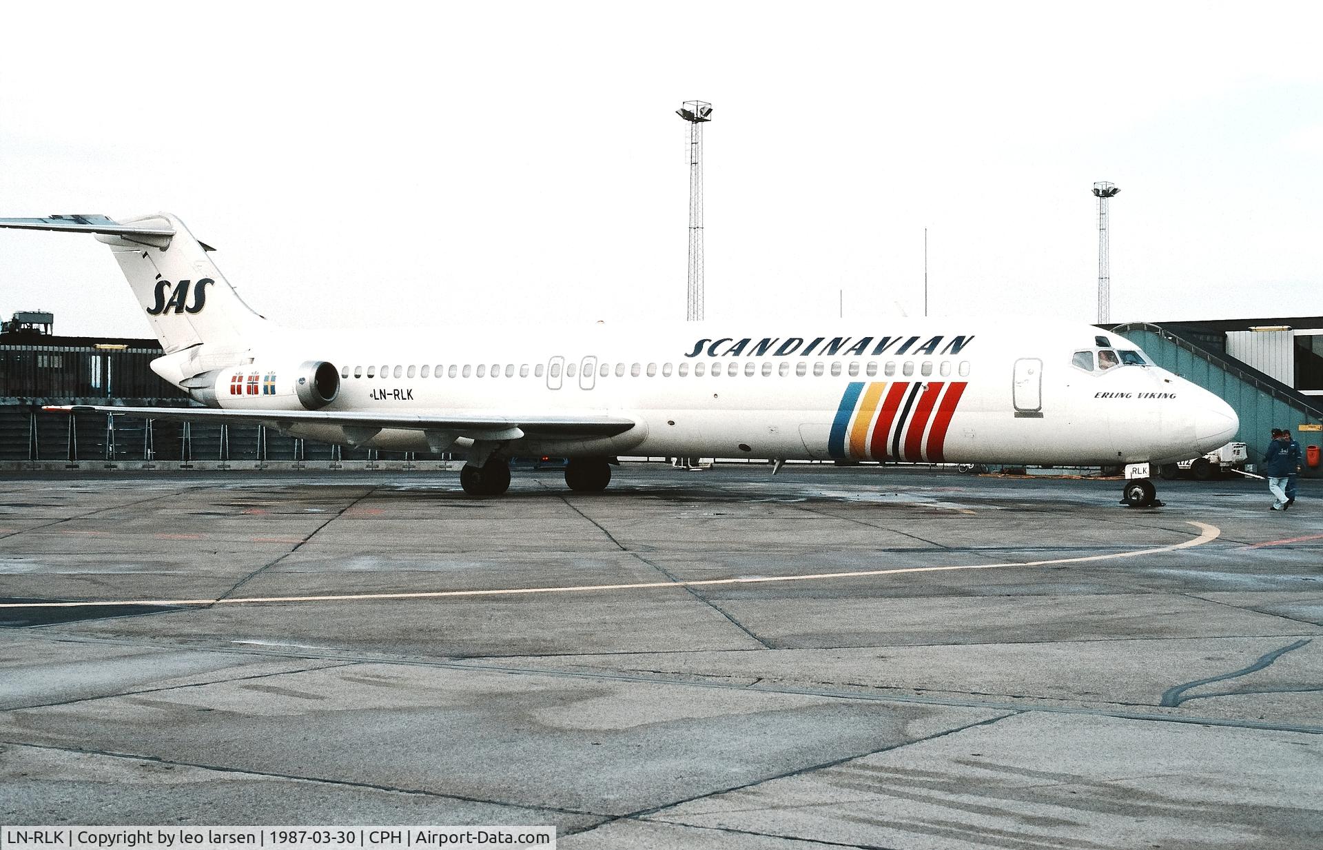 LN-RLK, 1968 Douglas DC-9-41 C/N 47116, Copenhagen 30.3.1987