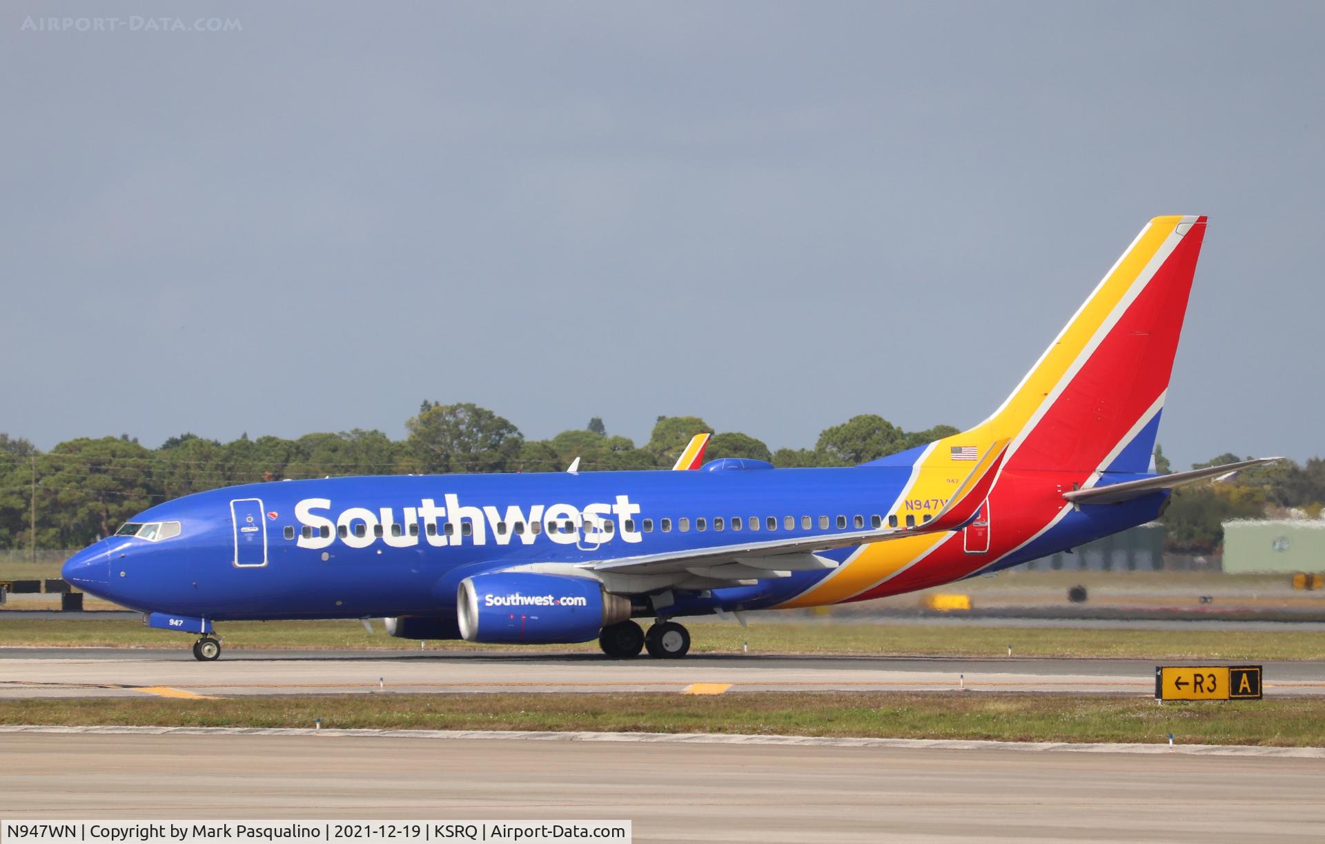 N947WN, 2010 Boeing 737-7H4 C/N 36924, Boeing 737-7H4